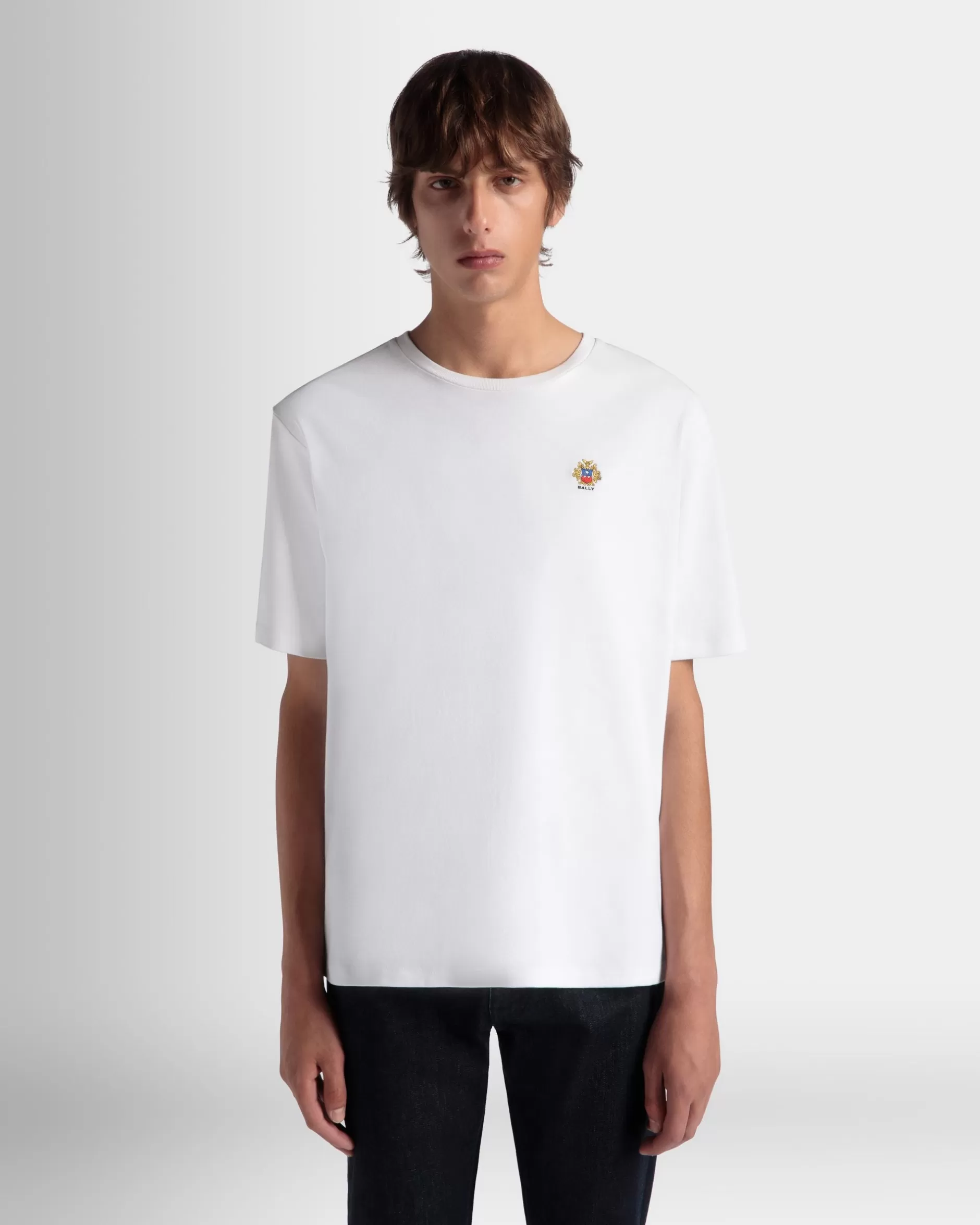 Bally T-Shirt Aus Baumwolle In Aus Der Adrien Brody Travel-Kollektion Weiß Sale