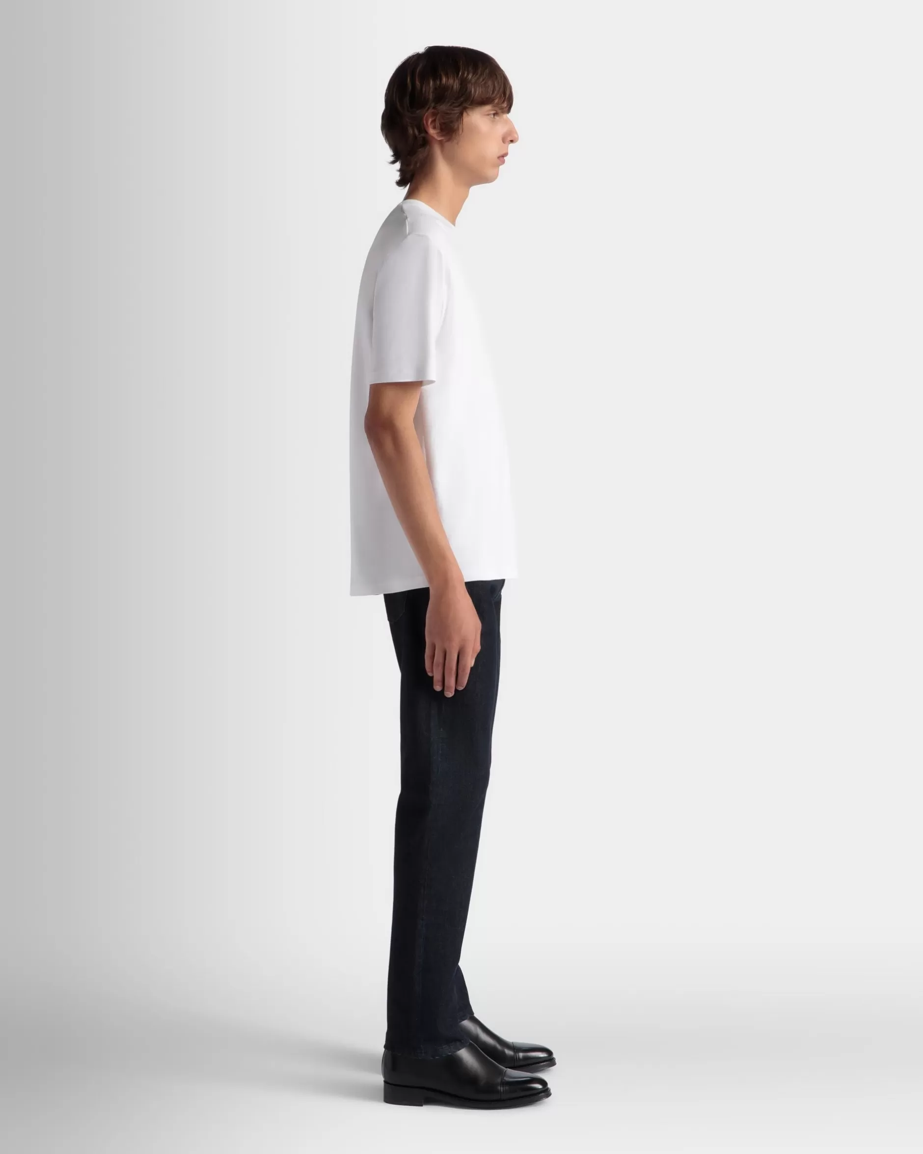 Bally T-Shirt Aus Baumwolle In Aus Der Adrien Brody Travel-Kollektion Weiß Sale