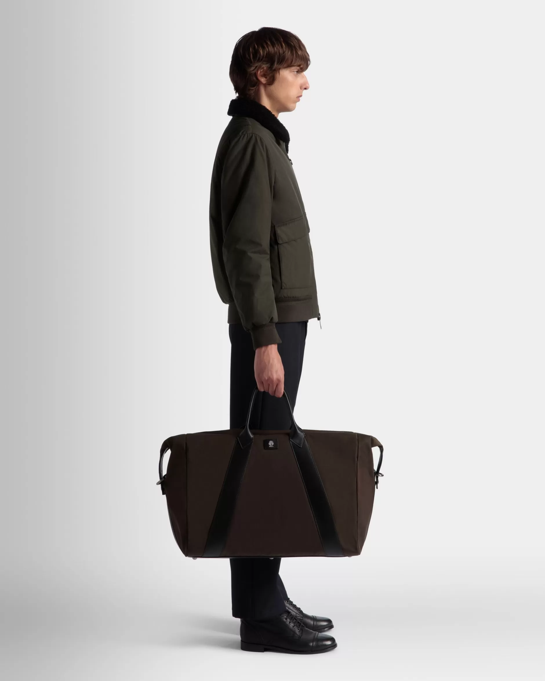 Bally Weekender Aus Nylon In Military Green Und Schwarz Aus Der Adrien Brody Travel-Kollektion Grün Hot