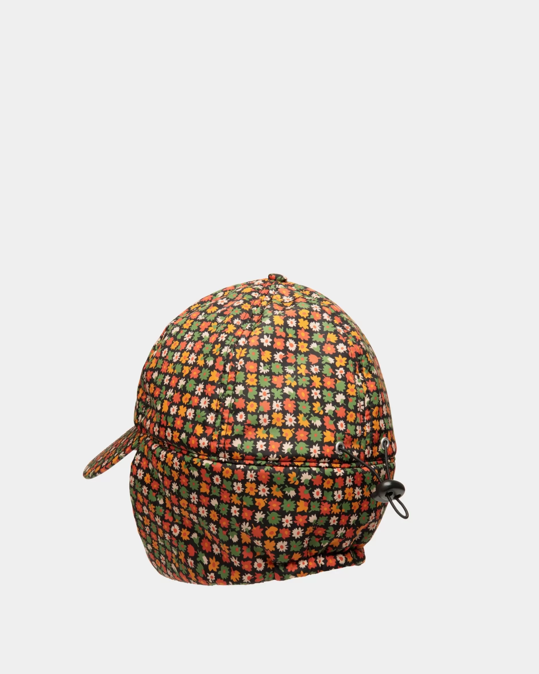 Bally Winter Capsule Aviator-Mütze Mit Alpenblumen Aus Buntem, Recyceltem Nylon Mehrfarbig Flash Sale